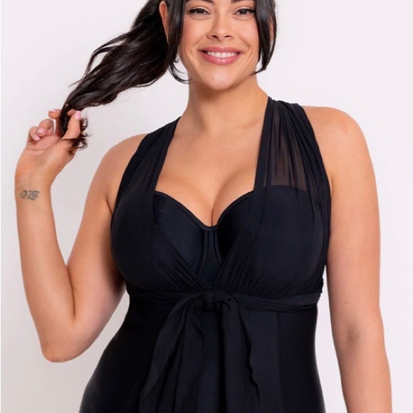 NWT Curvy Kate Wrapsody bandeau swimsuit - Picture 3 of 16